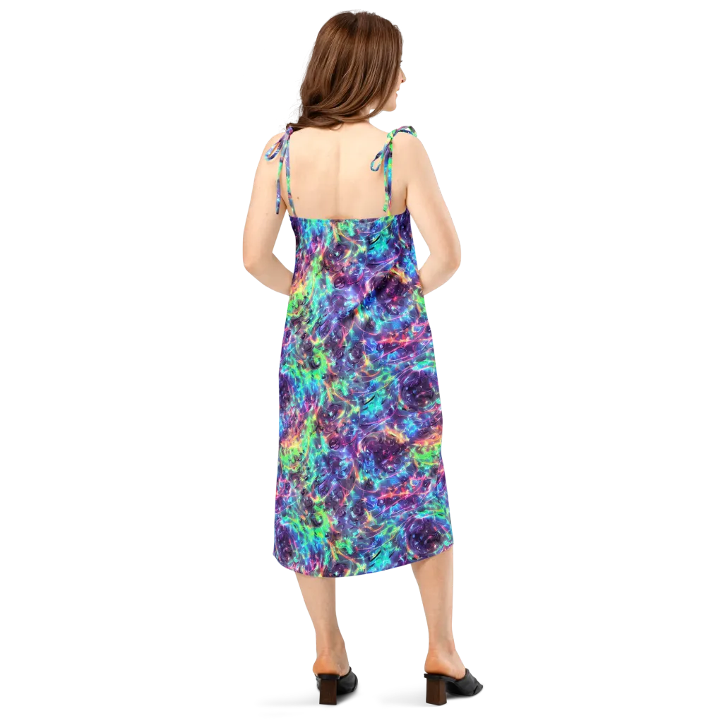 Spectral Voltage on Slip Dress — Back