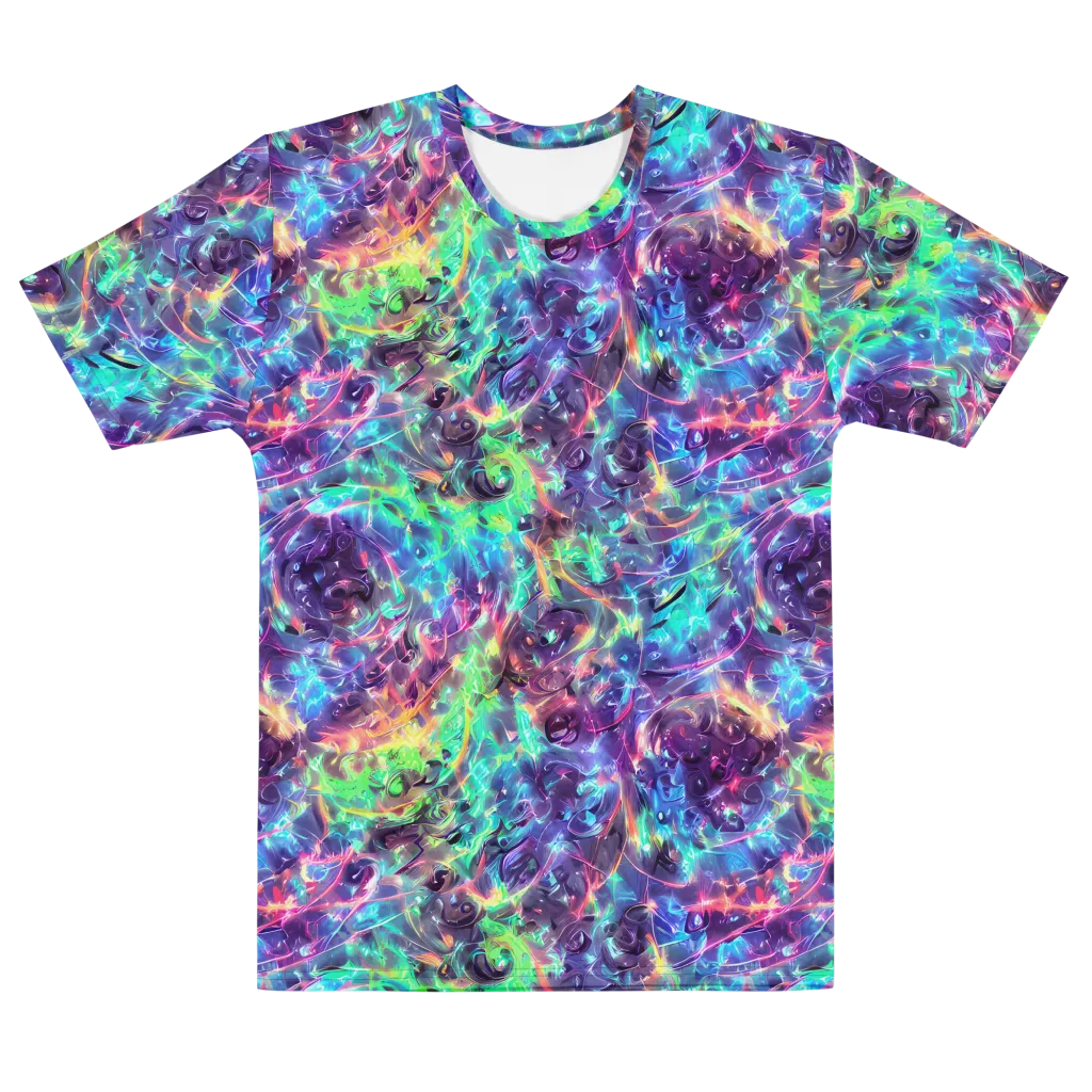 Spectral Voltage on Men's Cotton Crew Neck T-Shirt — Front