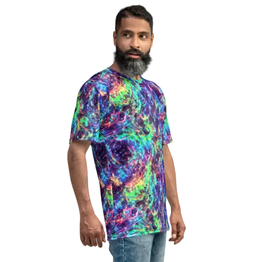 Spectral Voltage on a Men's Crew Neck T-Shirt