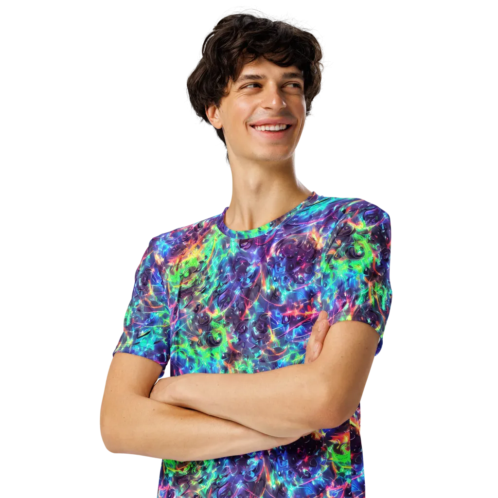 Spectral Voltage on Men's Crew Neck T-Shirt — Left Front
