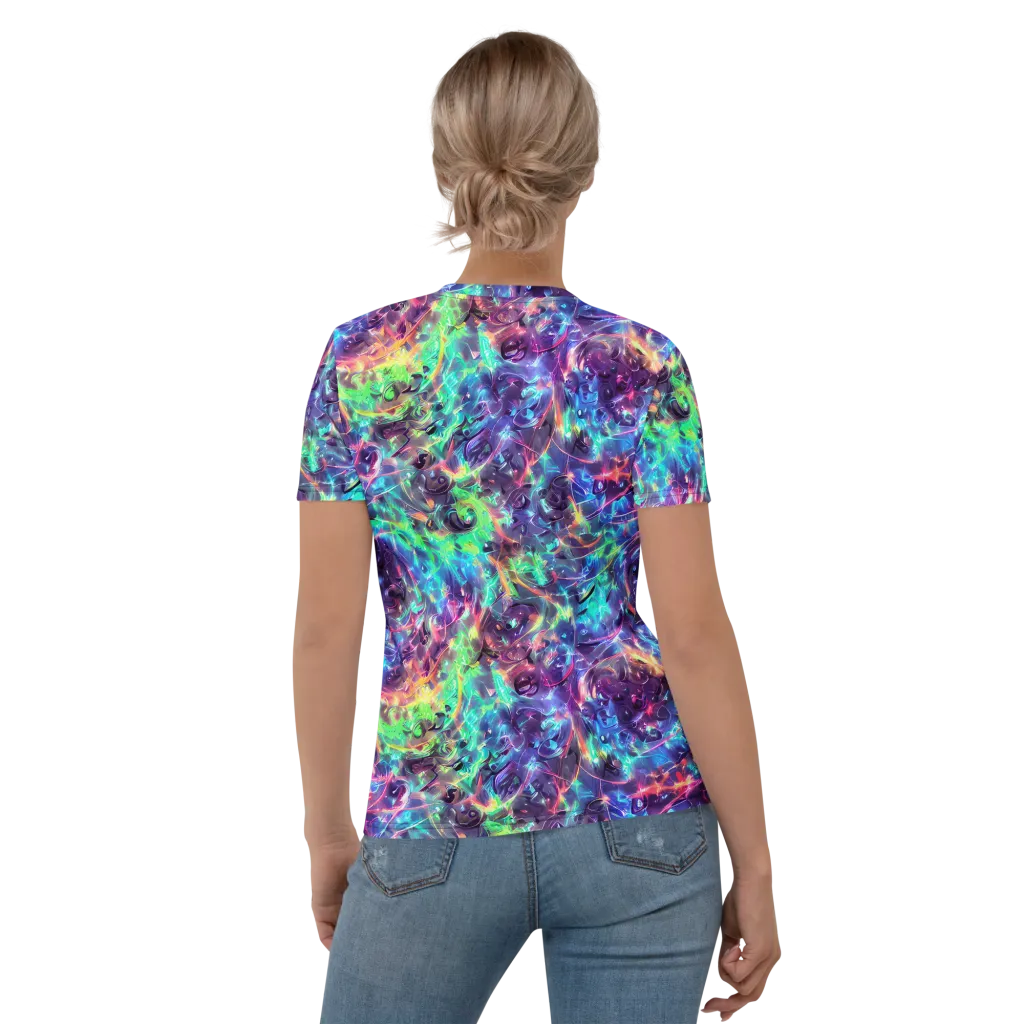 Spectral Voltage on Women's Crew Neck T-Shirt — Back