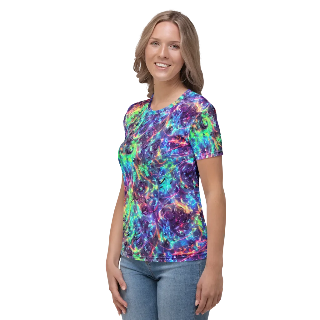 Spectral Voltage on Women's Crew Neck T-Shirt — Left