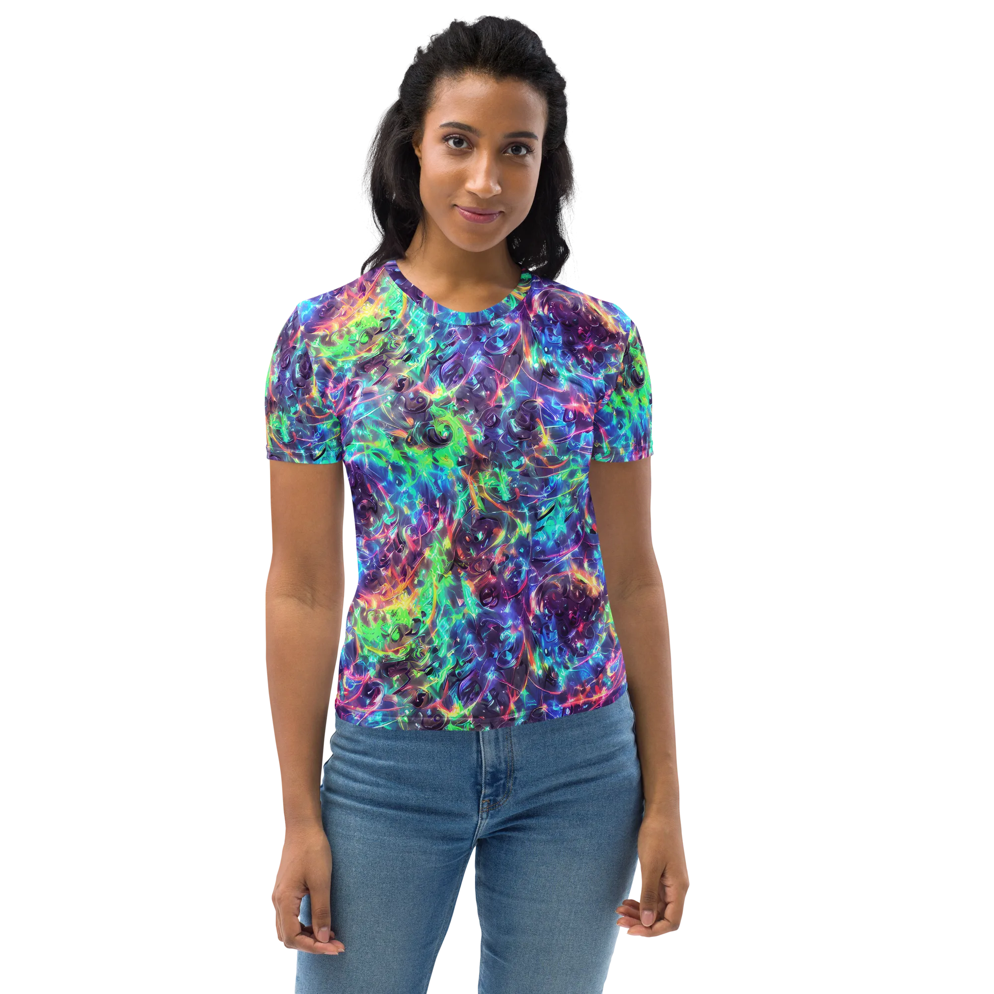 Spectral Voltage on Women's Crew Neck T-Shirt — Front