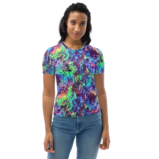 Spectral Voltage on a Women's Crew Neck T-Shirt