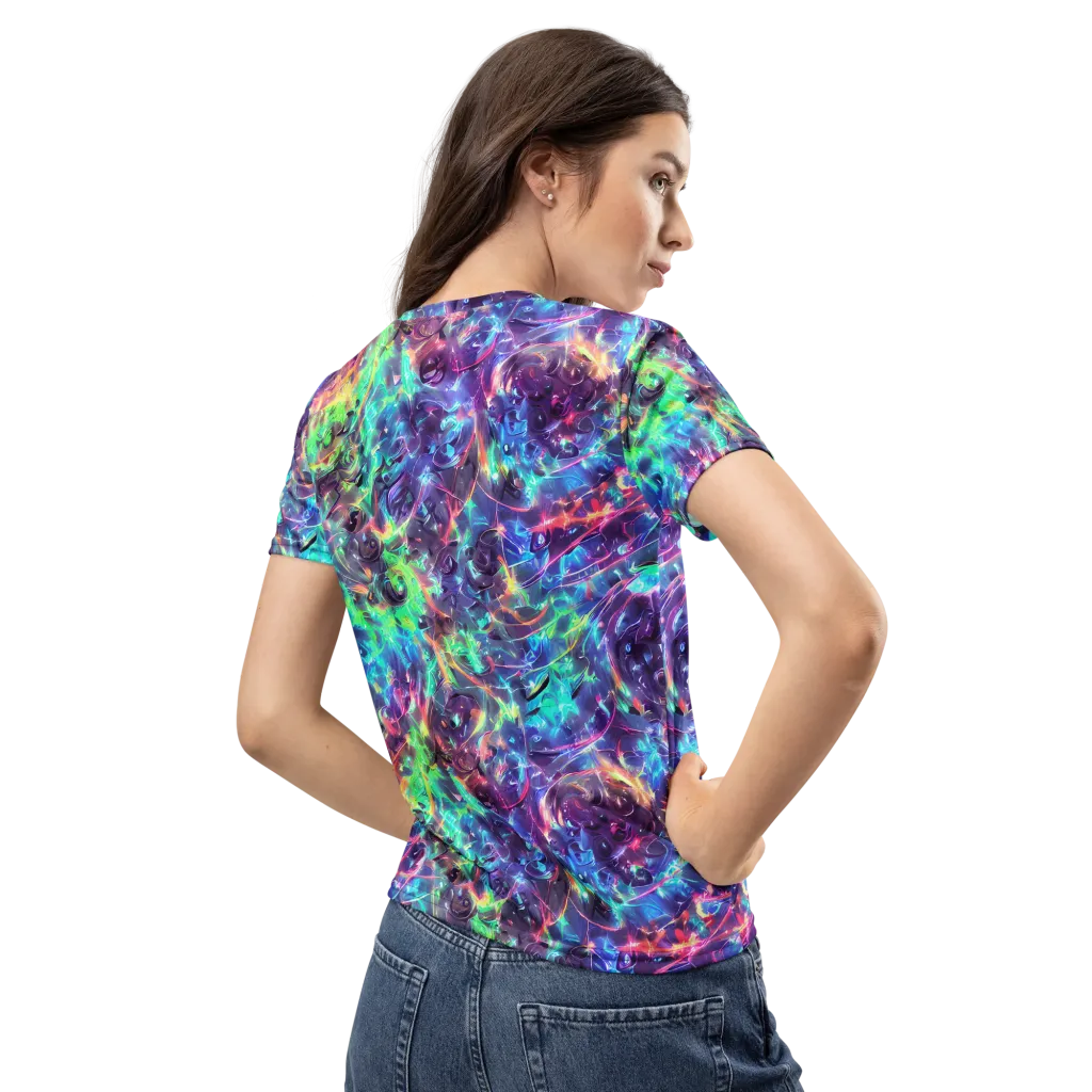 Spectral Voltage on Women's Crew Neck T-Shirt — Back