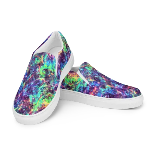 Spectral Voltage on a Men's Slip-On Canvas Shoes