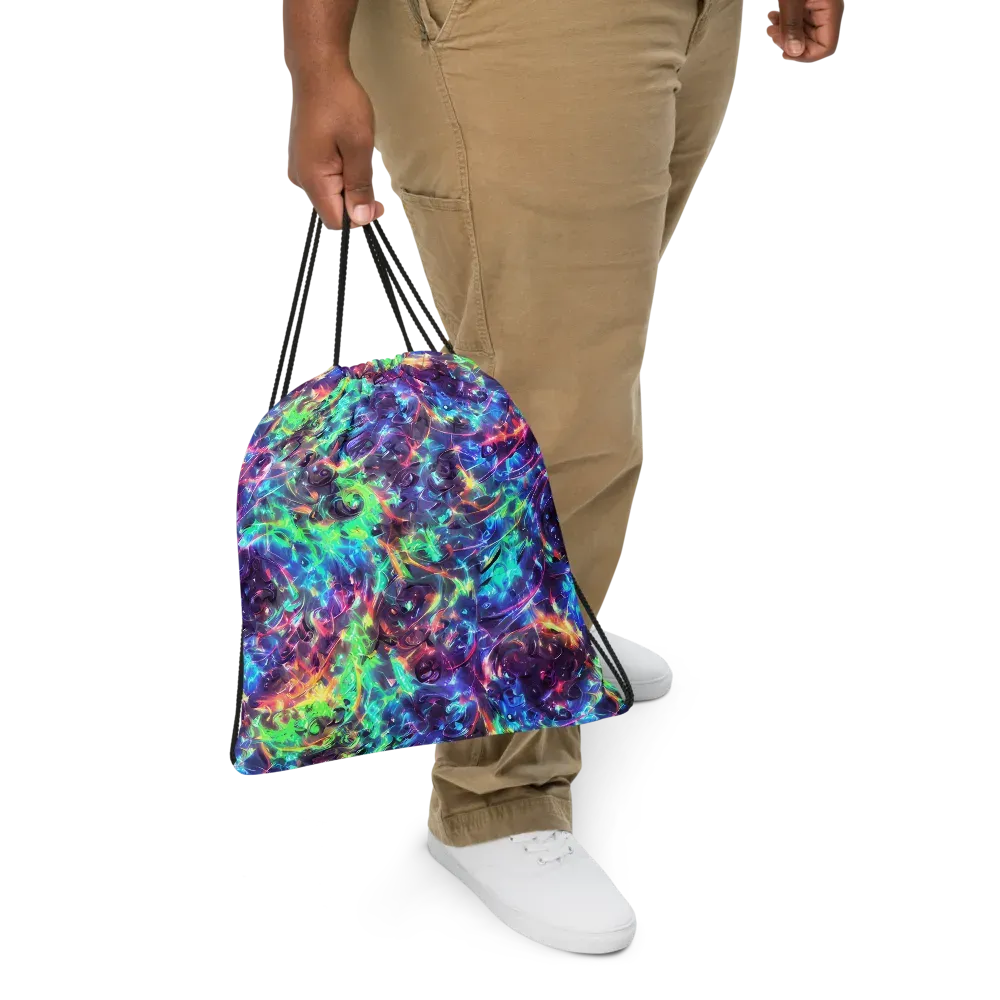 Spectral Voltage on Drawstring Bag — Front
