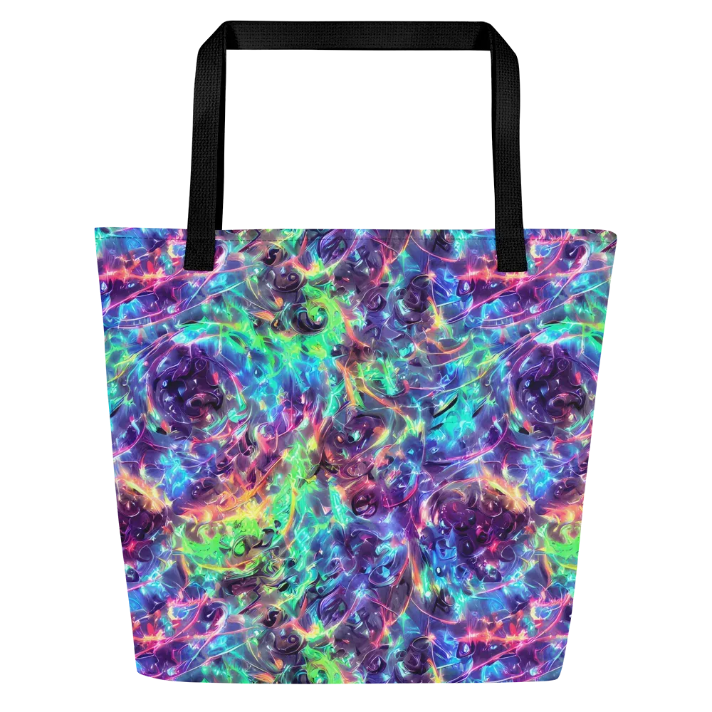 Spectral Voltage on Large Tote Bag W/ Pocket — Front