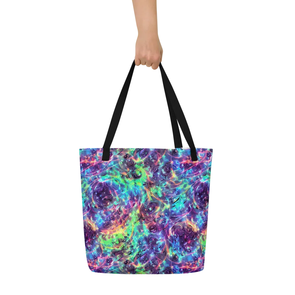 Spectral Voltage on Large Tote Bag W/ Pocket — Front