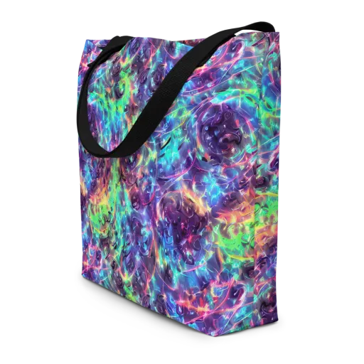 Spectral Voltage on a Large Tote Bag W/ Pocket