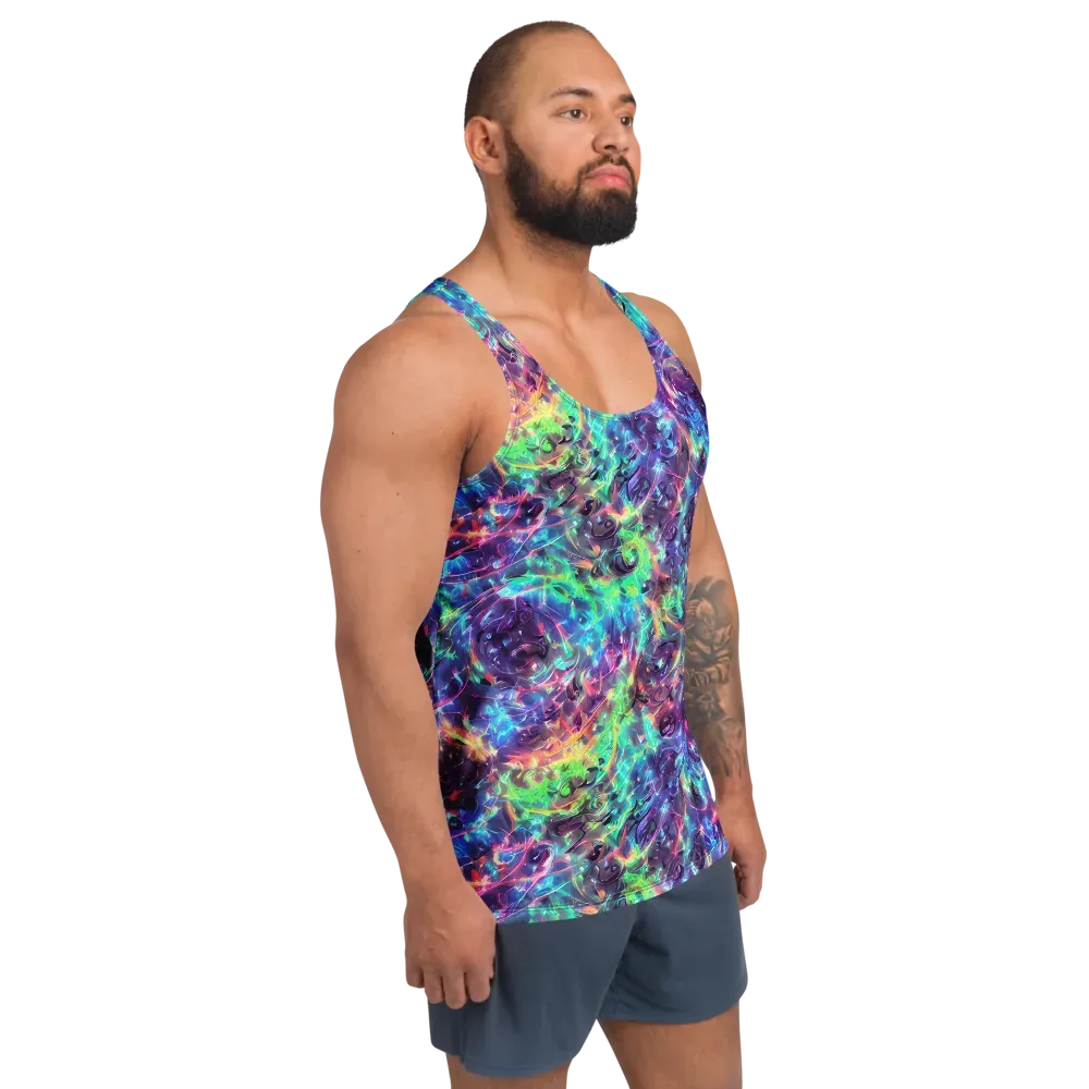 Spectral Voltage on Men's Tank Top — Right Front