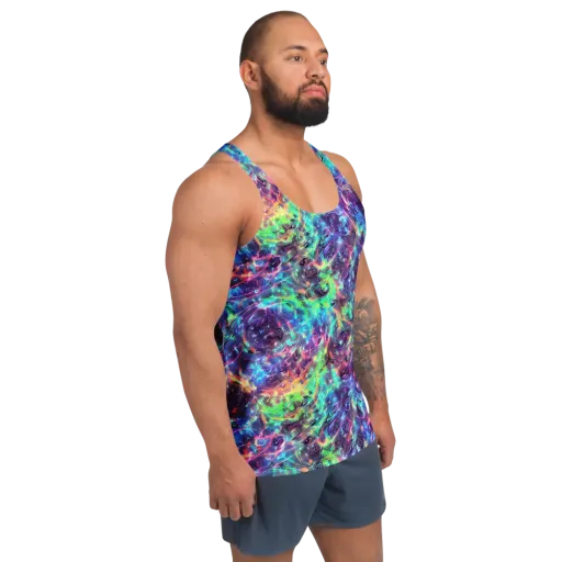 Spectral Voltage on a Men's Tank Top