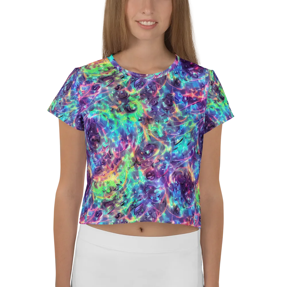 Spectral Voltage on Crop Tee — Front