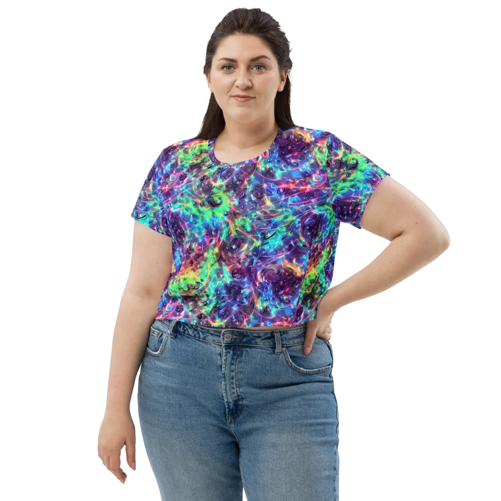 Spectral Voltage on Crop Tee — Front