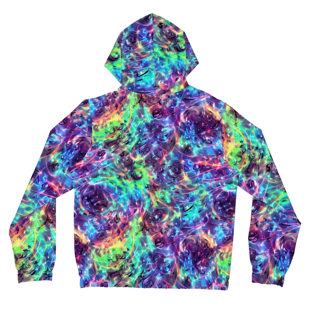 Spectral Voltage on Women's Full-Zip Hoodie — Back