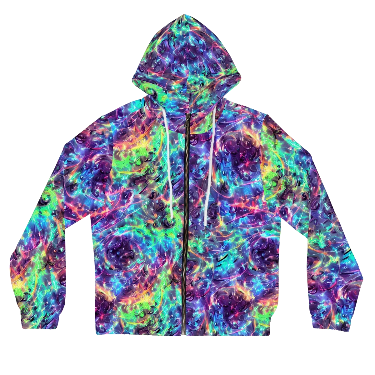 Spectral Voltage on Women's Full-Zip Hoodie — Front