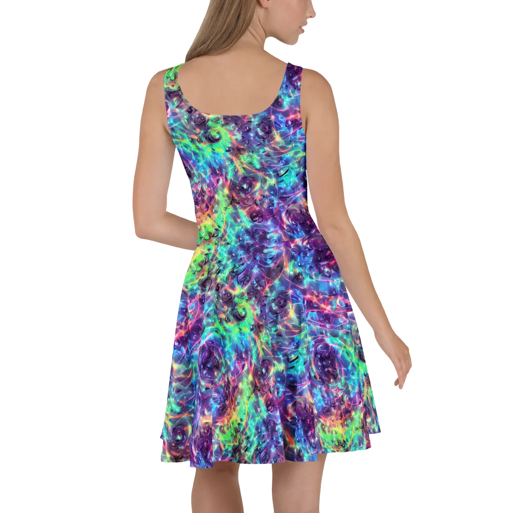Spectral Voltage on Skater Dress — Back