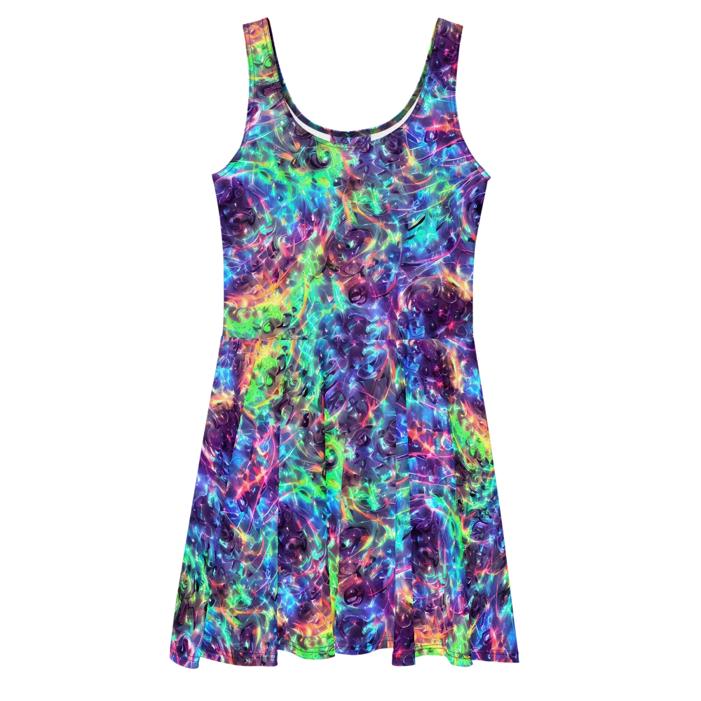 Spectral Voltage on Skater Dress — Front