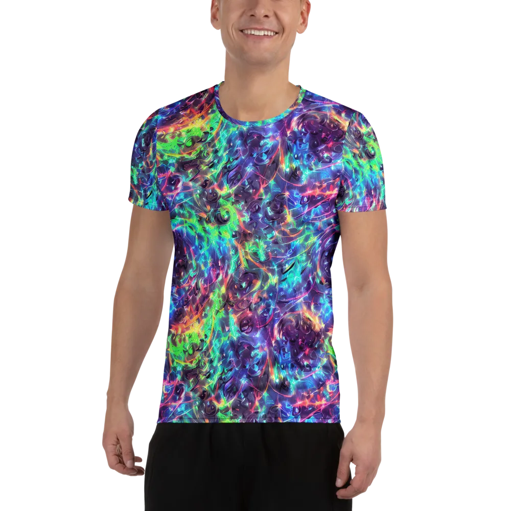 Spectral Voltage on Men's Athletic T-Shirt — Front