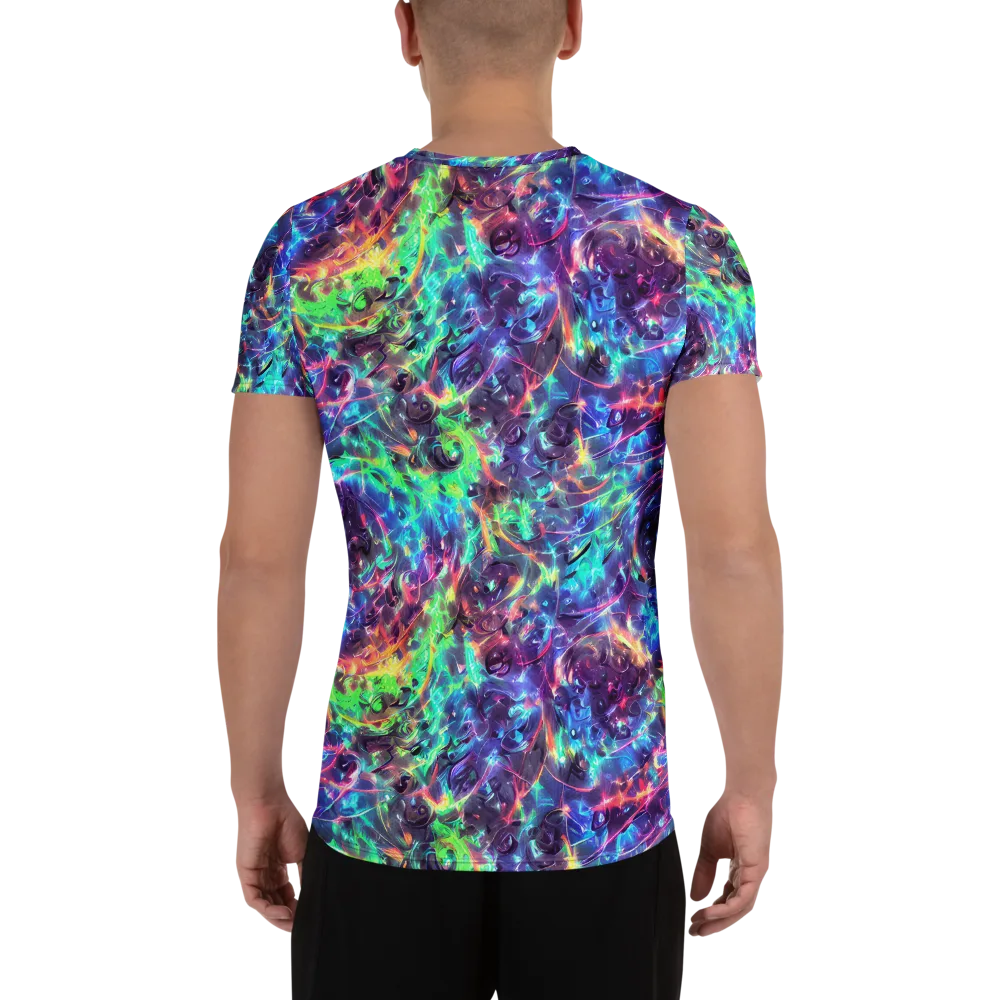 Spectral Voltage on Men's Athletic T-Shirt — Back