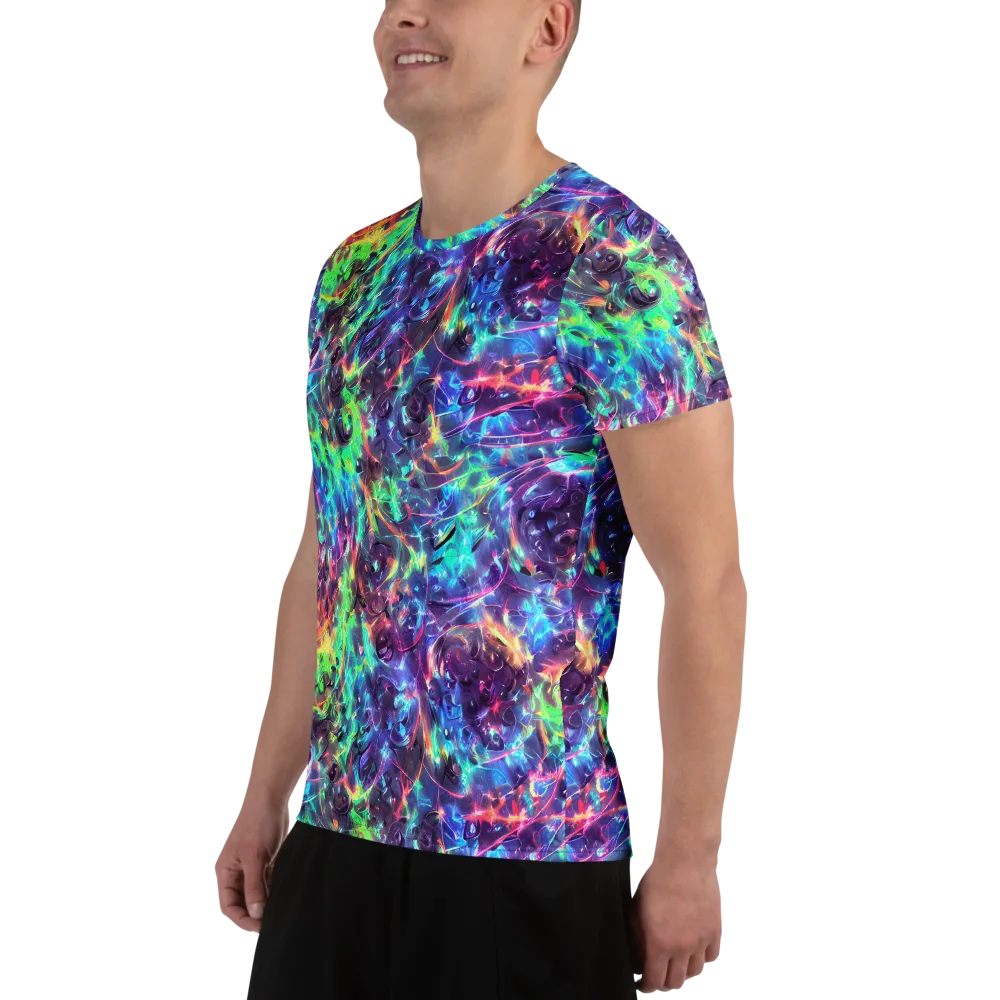 Spectral Voltage on Men's Athletic T-Shirt — Left