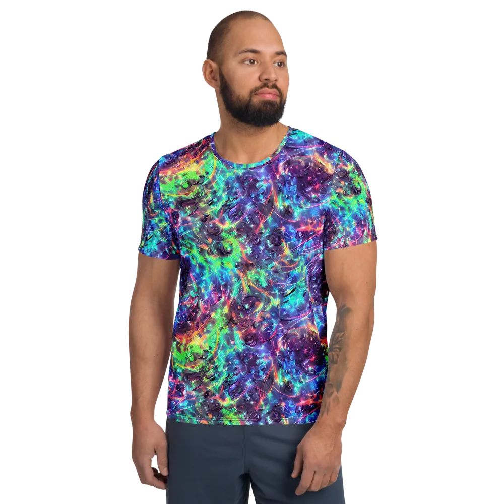 Spectral Voltage on Men's Athletic T-Shirt — Front