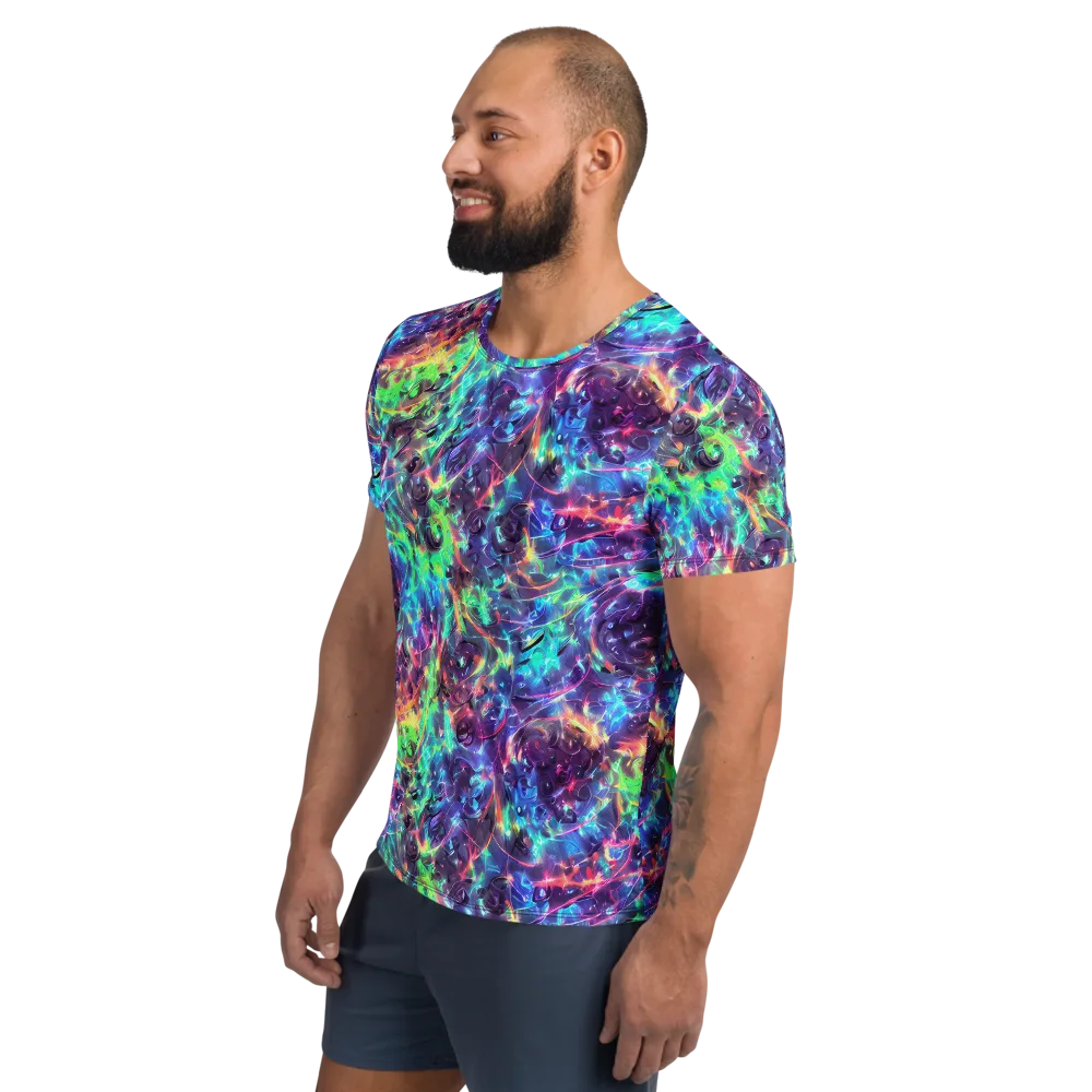 Spectral Voltage on Men's Athletic T-Shirt — Left