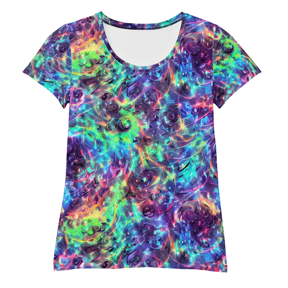 Spectral Voltage on Women's Athletic T-Shirt — Front