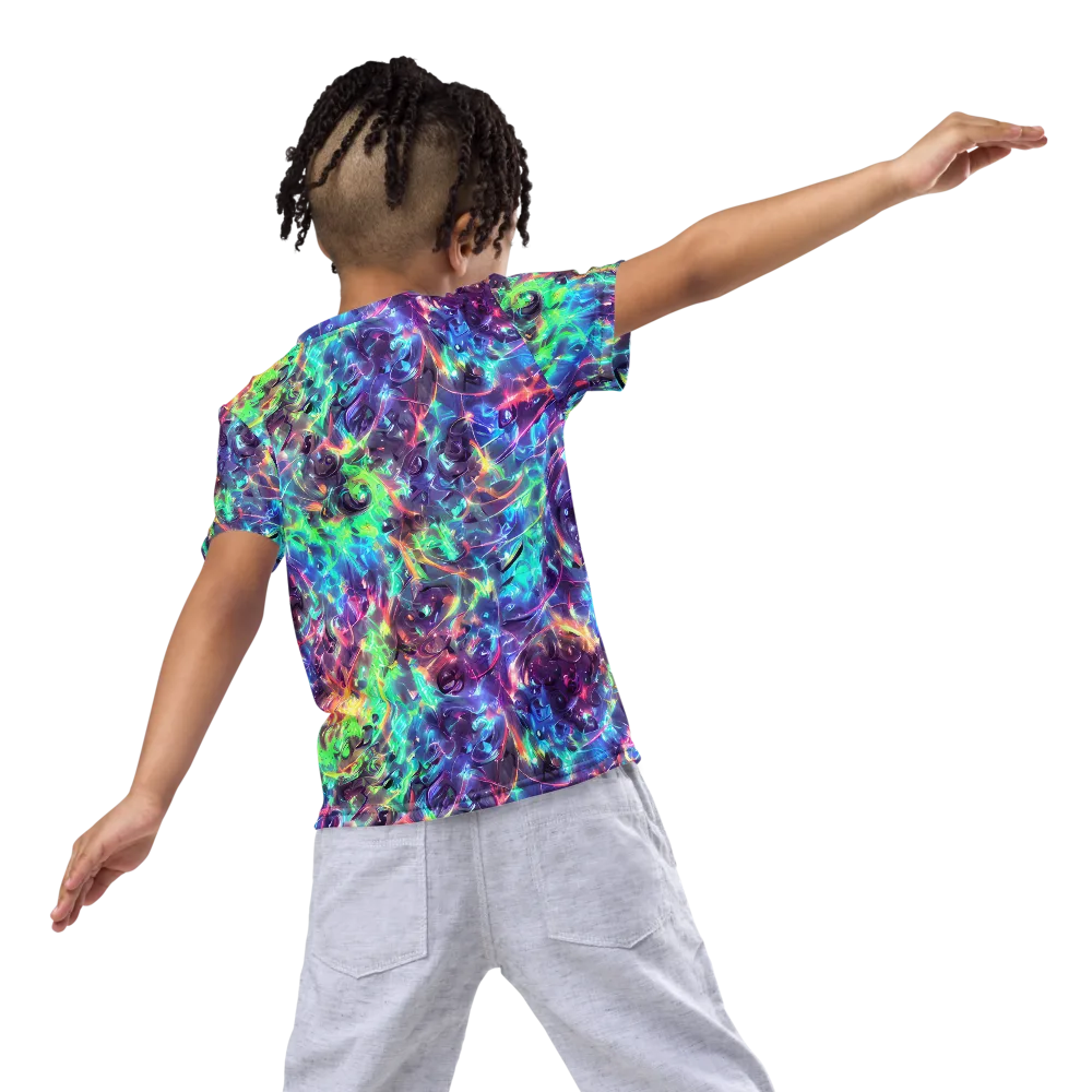 Spectral Voltage on Kids Crew Neck T-Shirt — Back
