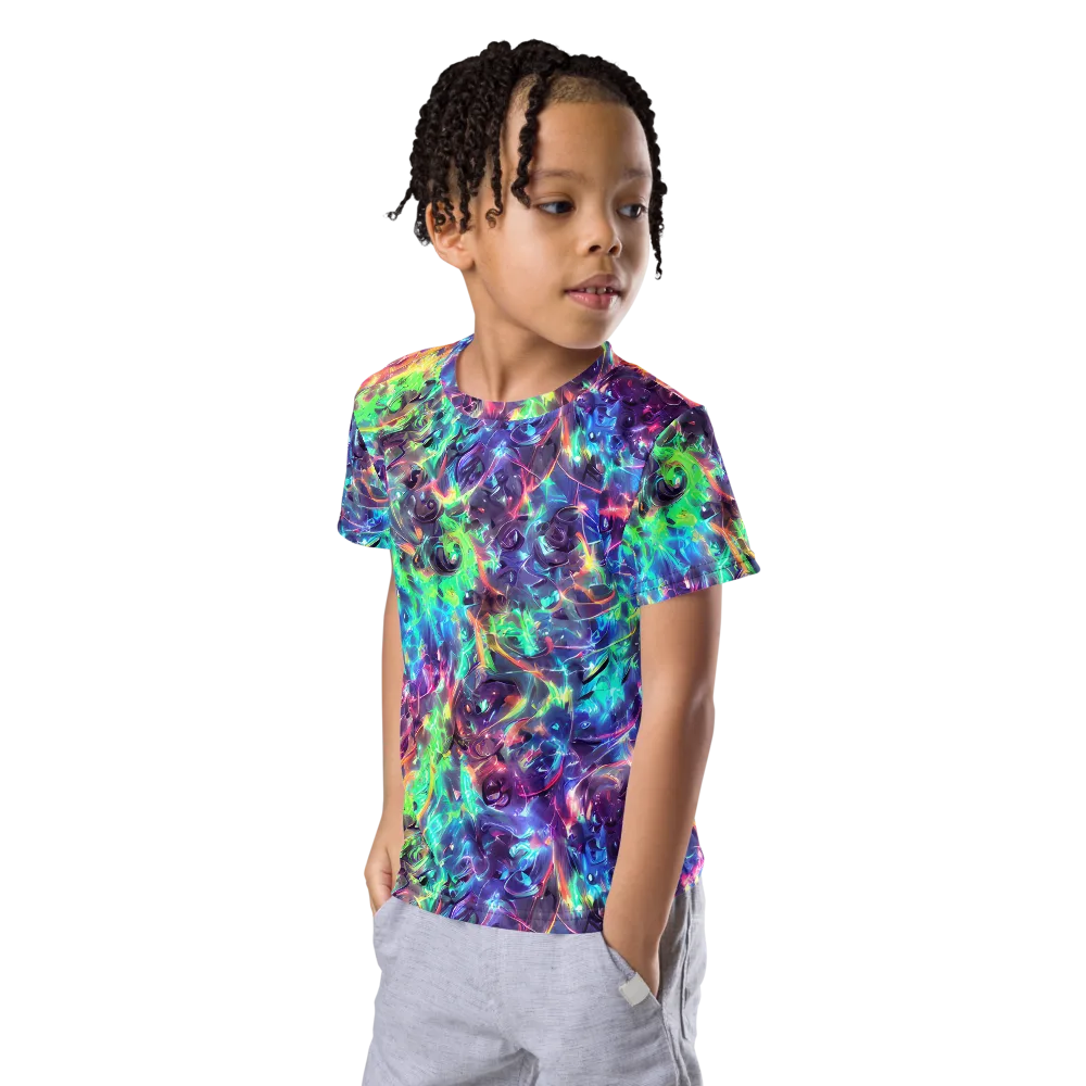 Spectral Voltage on Kids Crew Neck T-Shirt — Left Front