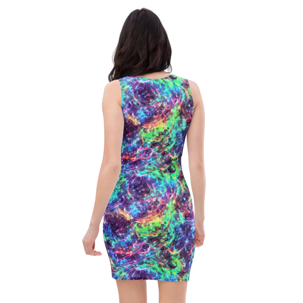 Spectral Voltage on Bodycon Dress — Back