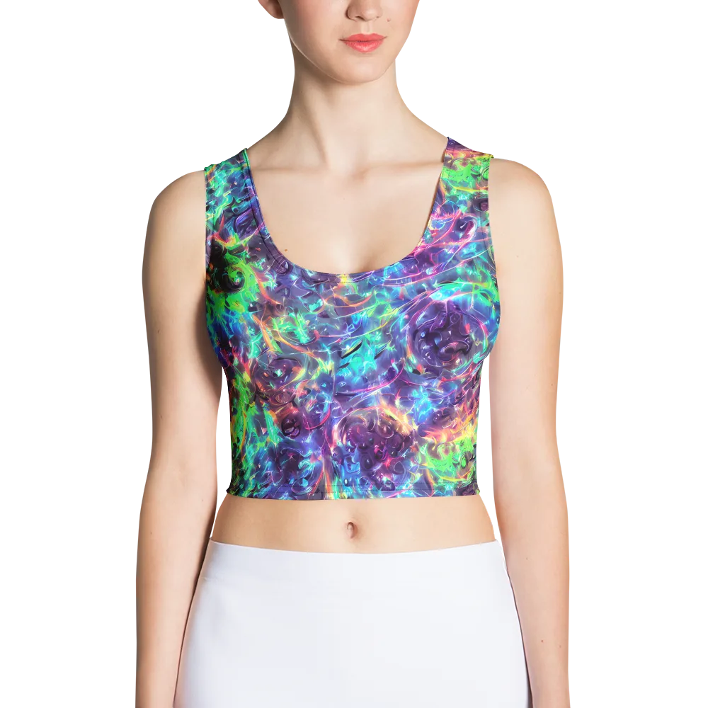 Spectral Voltage on Crop Top — Front