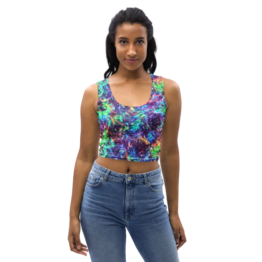 Spectral Voltage on Crop Top — Front
