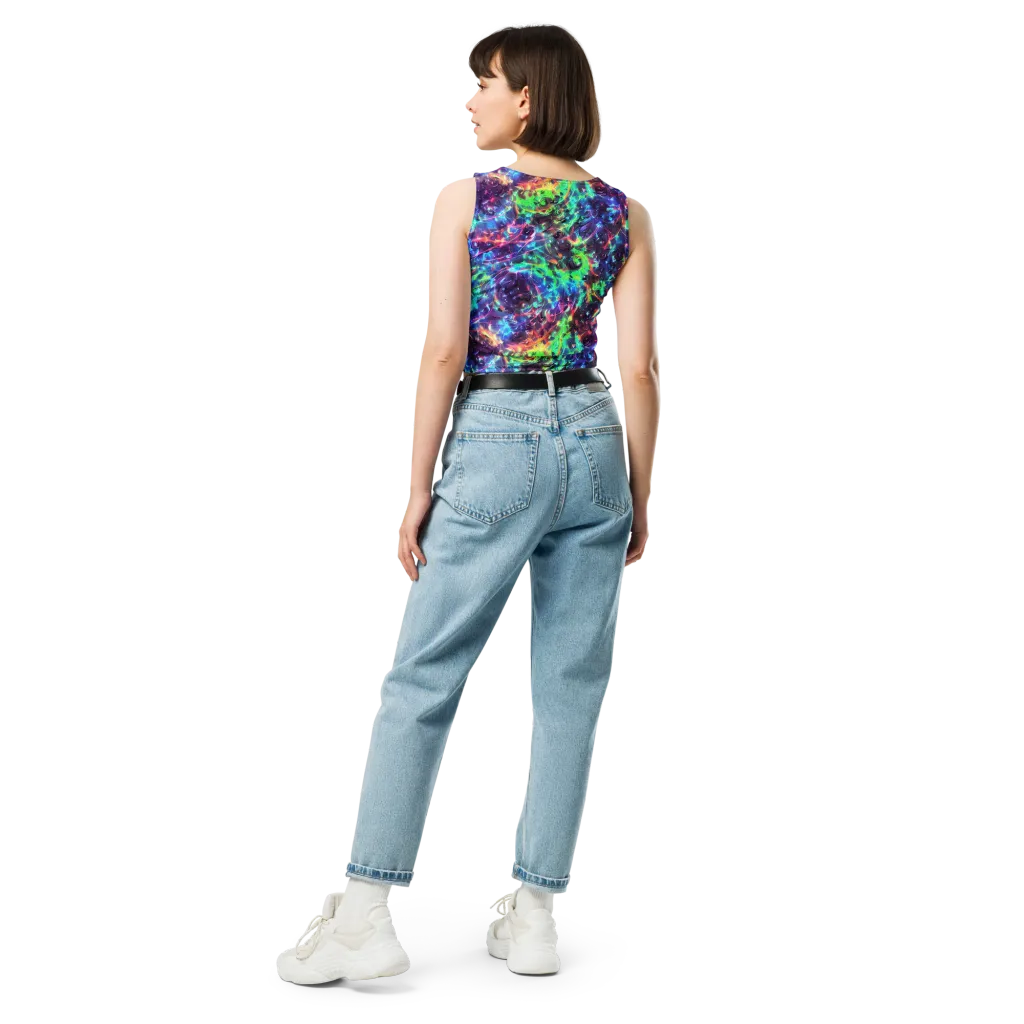 Spectral Voltage on Crop Top — Back