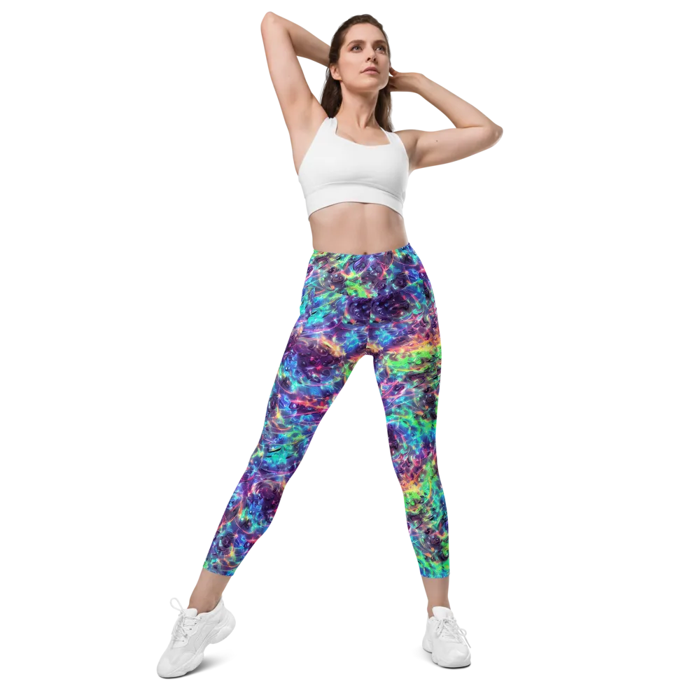Spectral Voltage on Leggings with Pockets — Front