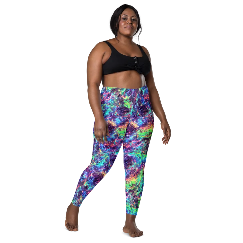 Spectral Voltage on Leggings with Pockets — Front