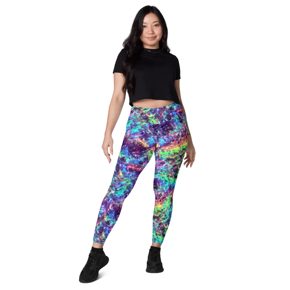 Spectral Voltage on Leggings with Pockets — Front