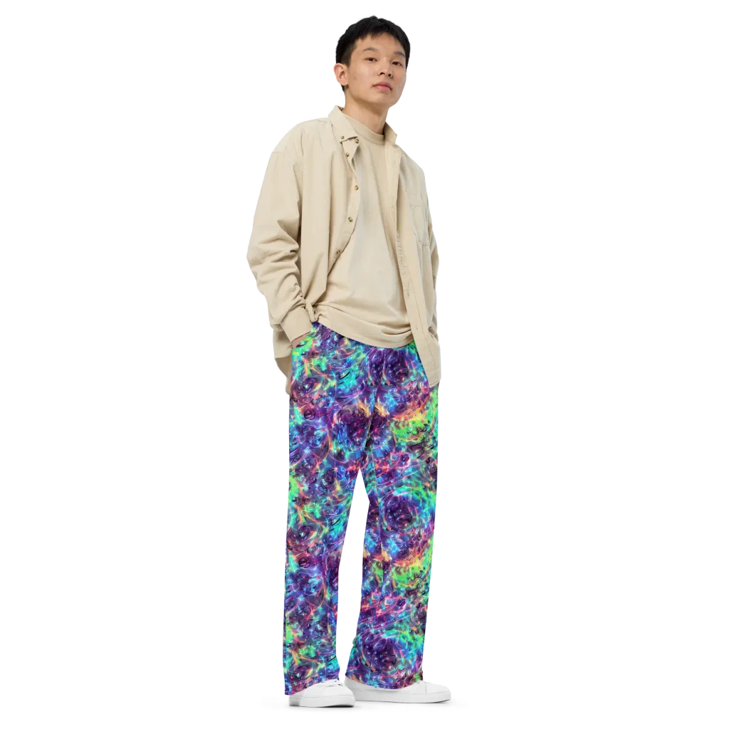 Spectral Voltage on Wide-Leg Pants — Right Front
