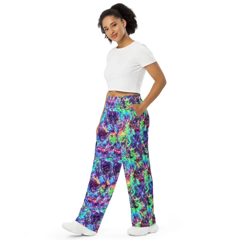 Spectral Voltage on Wide-Leg Pants — Left Front