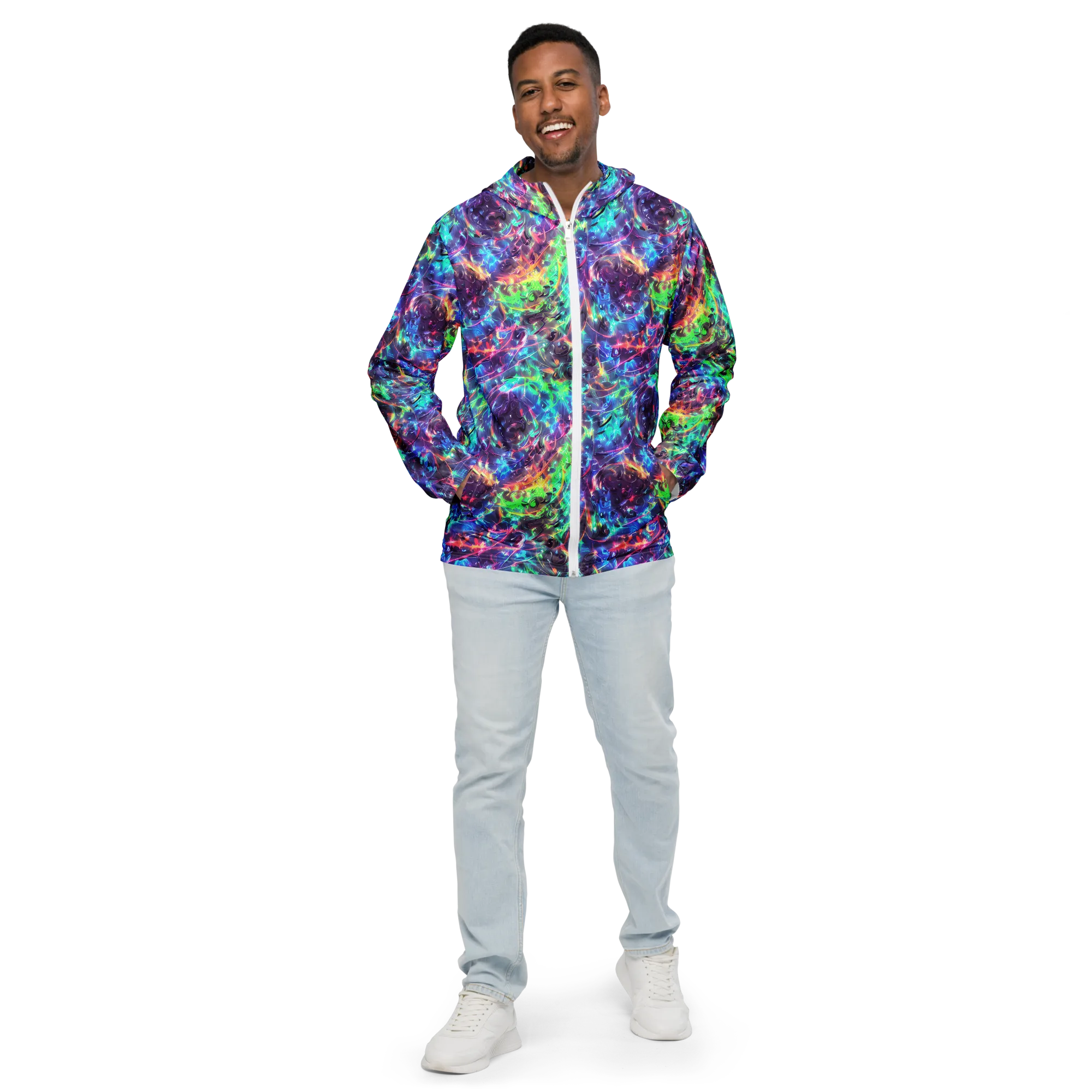 Spectral Voltage on Men's Windbreaker — Front