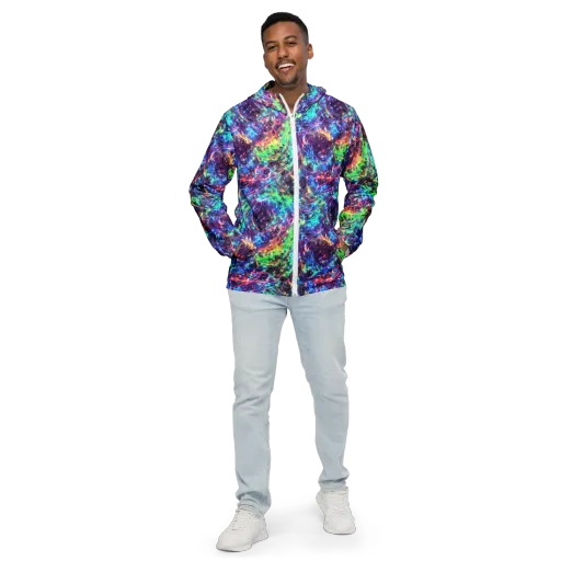 Spectral Voltage on a Men's Windbreaker