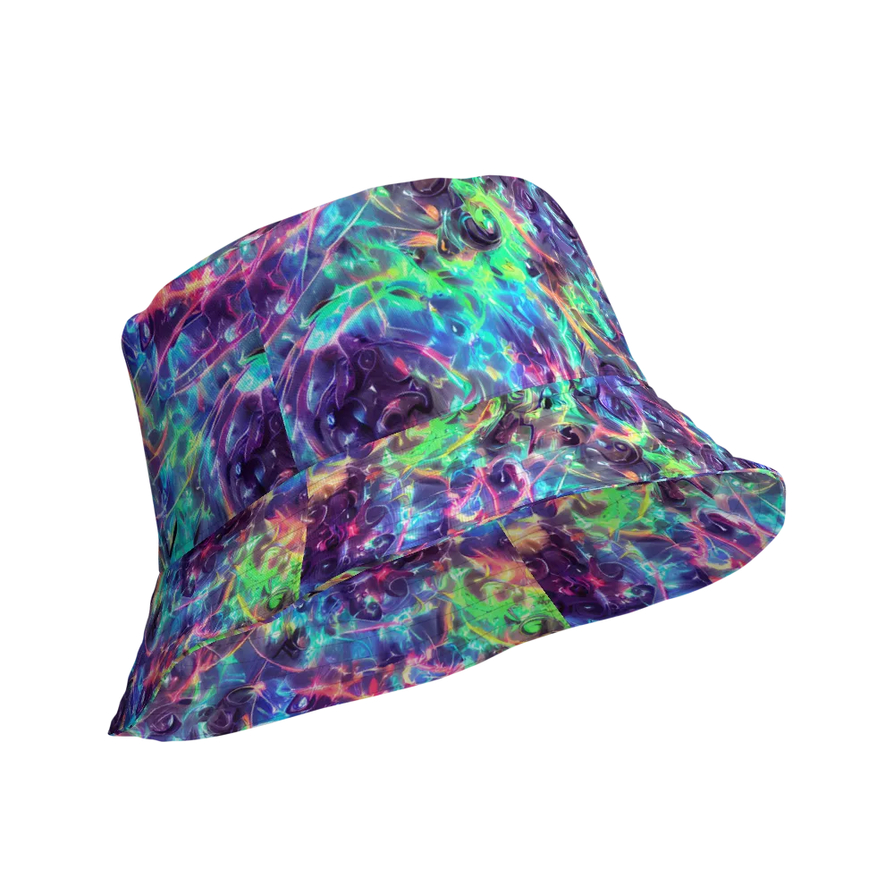 Spectral Voltage on Reversible Bucket Hat — Product details Outside