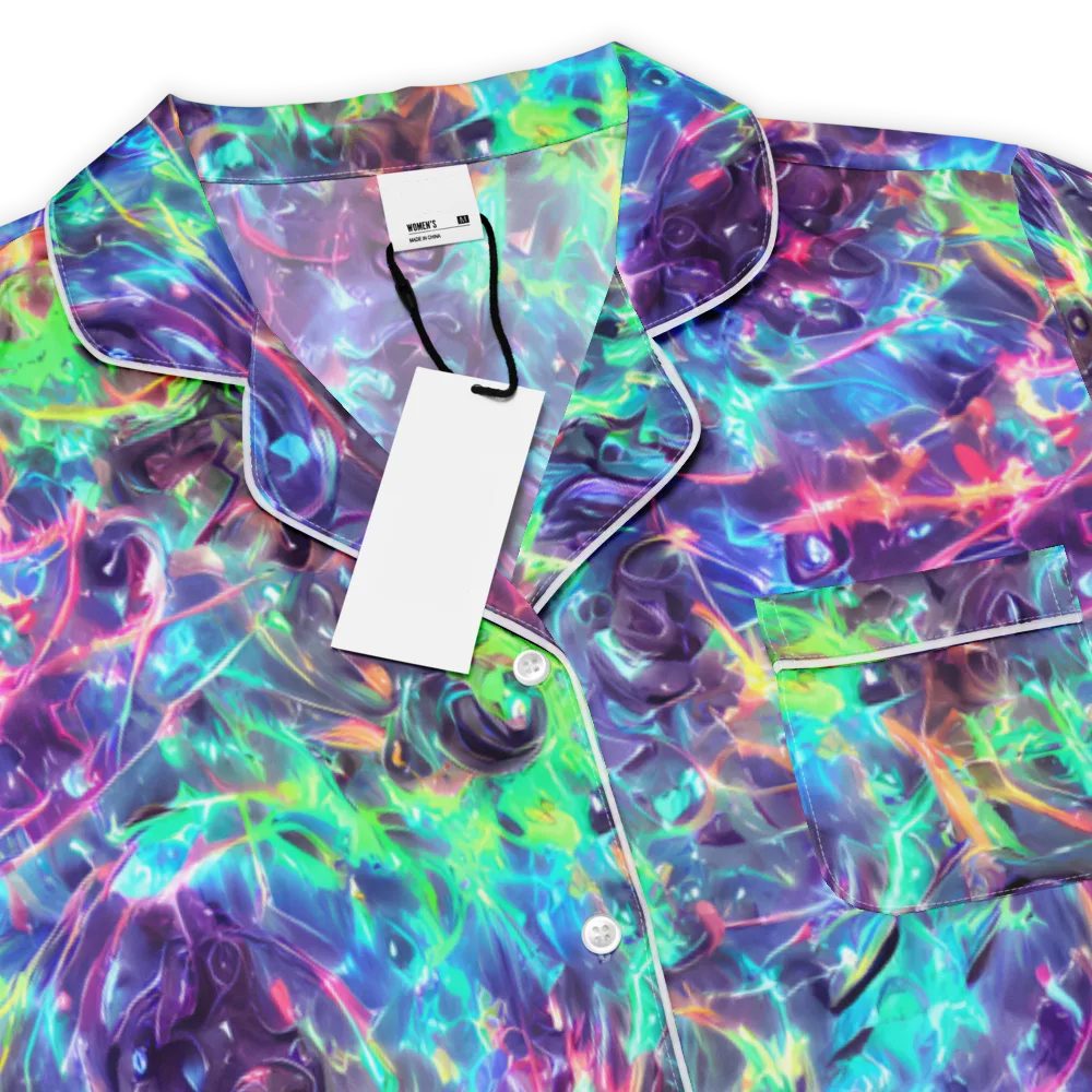 Spectral Voltage on Women's Short Sleeve Pajama Top — Product details