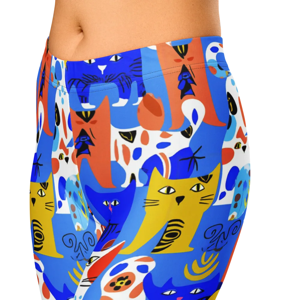 Electric Catwalk on Capri Leggings — Zoomed-in