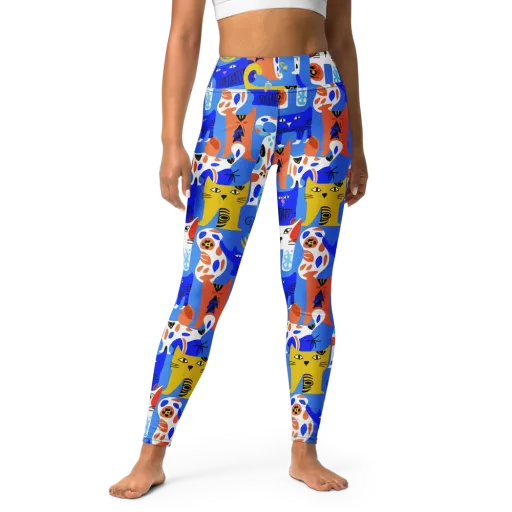 Electric Catwalk on a Yoga Leggings