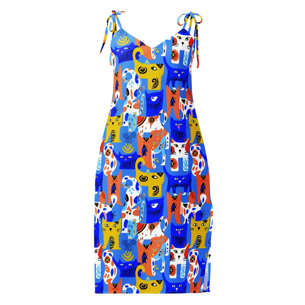 Electric Catwalk on Slip Dress — Front