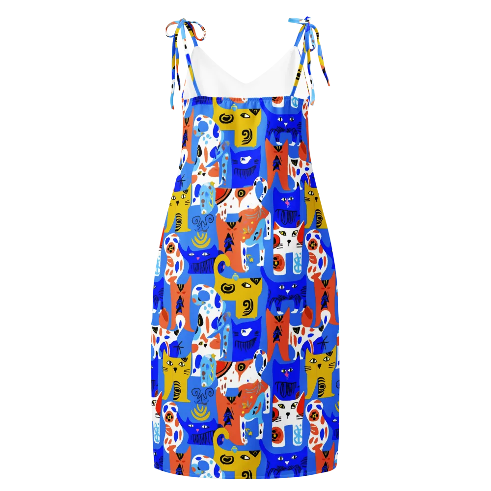 Electric Catwalk on Slip Dress — Back