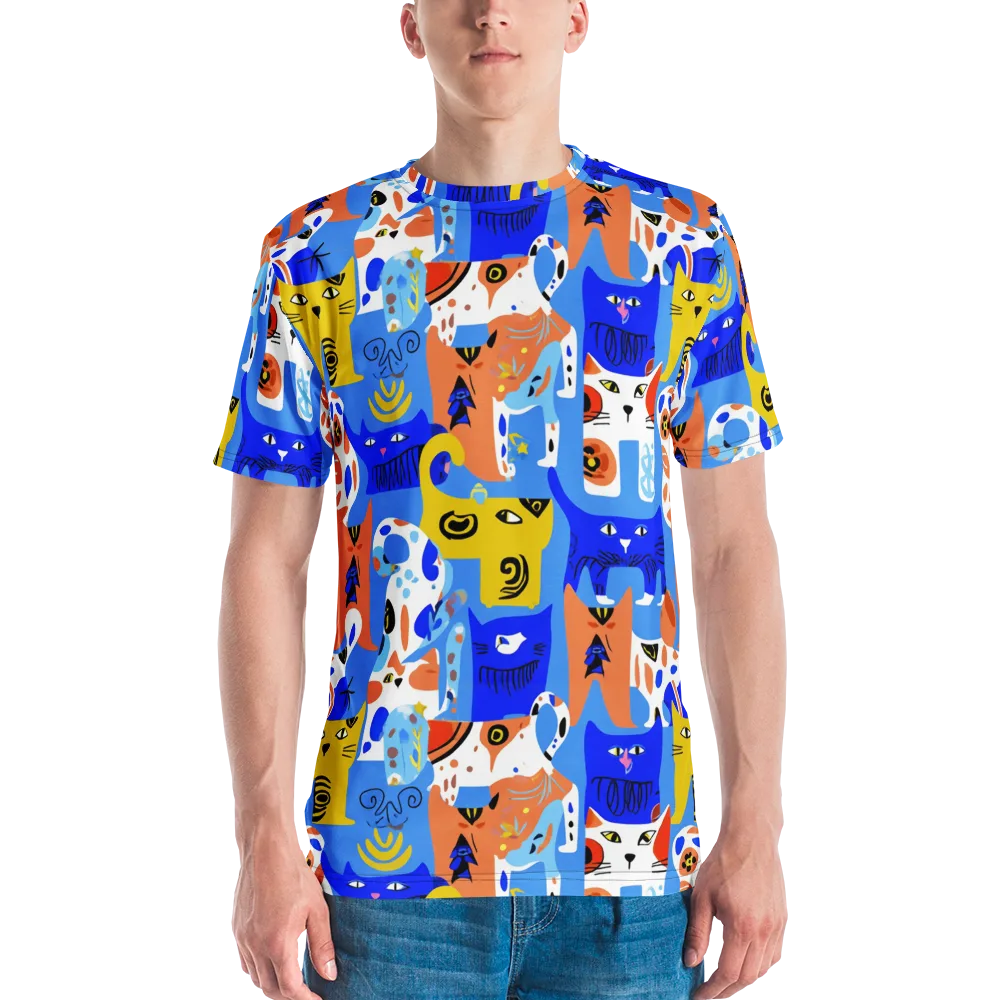 Electric Catwalk on Men's Crew Neck T-Shirt — Front