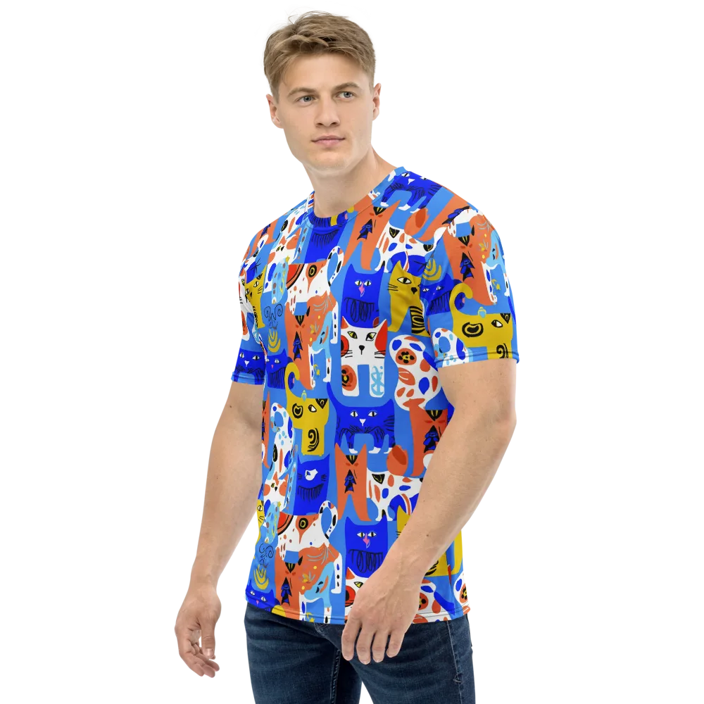 Electric Catwalk on Men's Crew Neck T-Shirt — Left