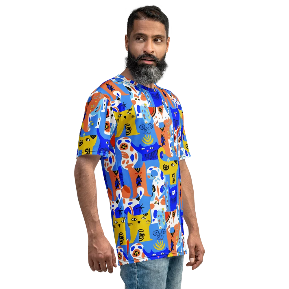 Electric Catwalk on Men's Crew Neck T-Shirt — Right